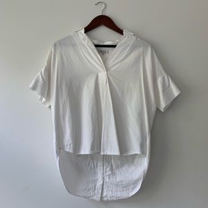 Madewell Courier Button-Back Shirt in Pure White